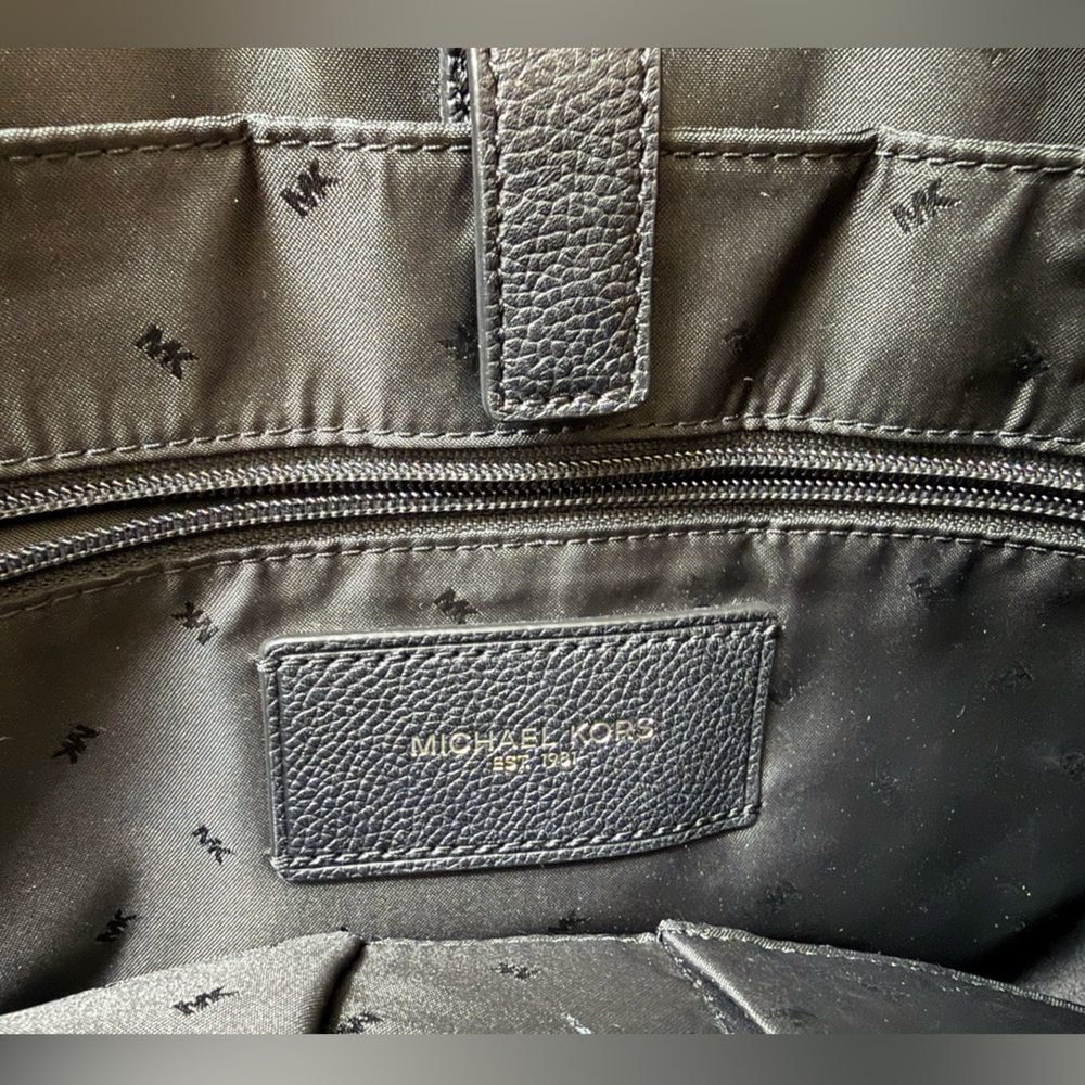 Michael Kors Men’s Cooper Large Leather Briefcase - Black - Picture 9 of 14